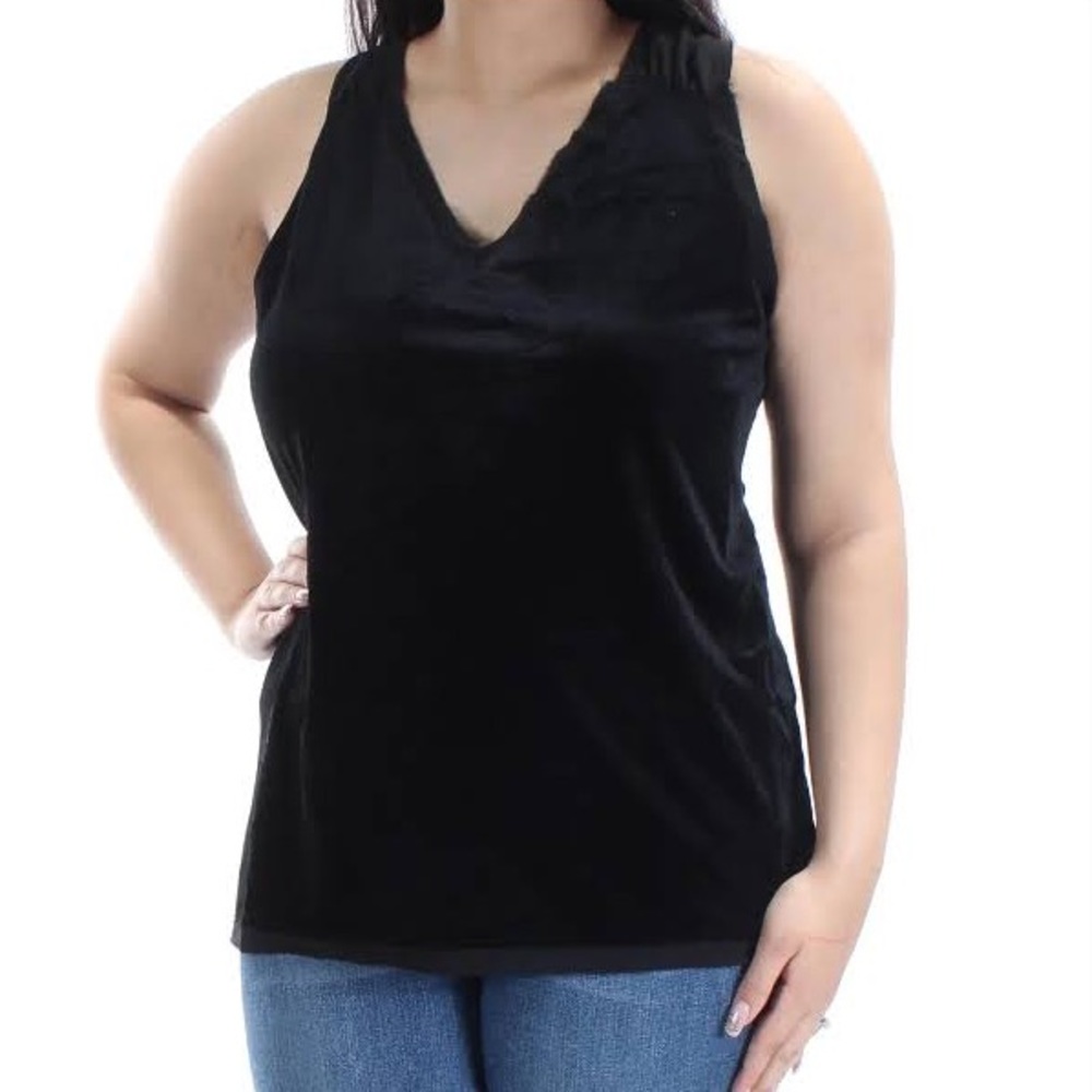 OXOX Black Velvet Top